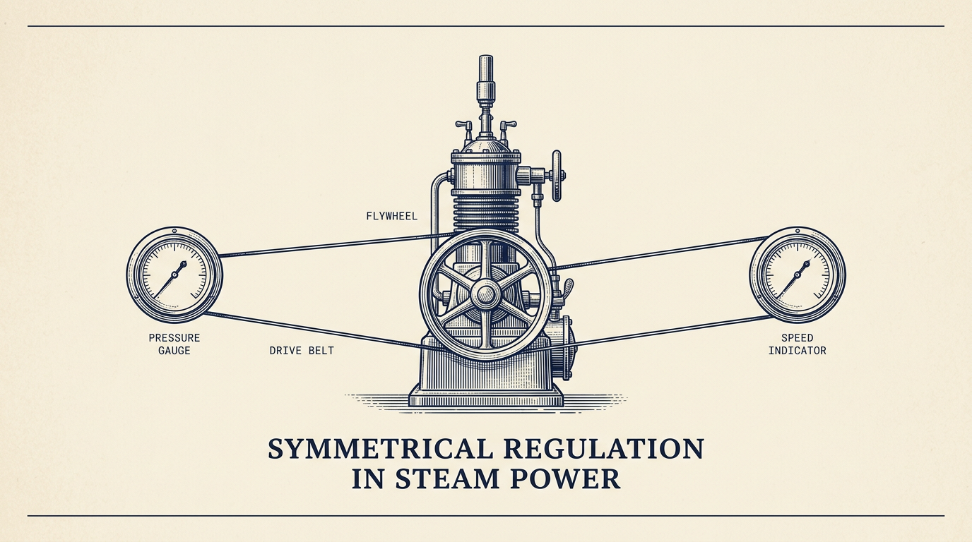 One engine driving two dials