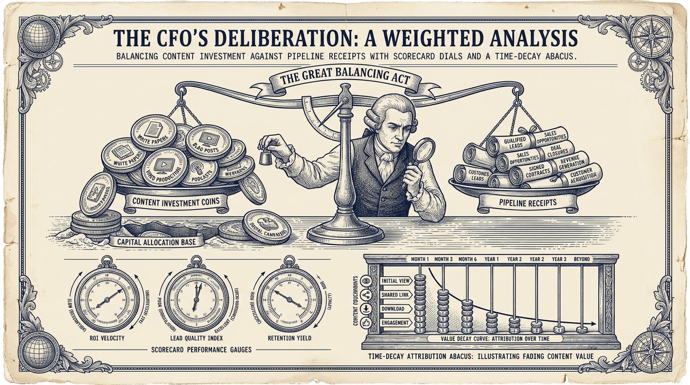 The B2B SaaS content marketing ROI framework, as CFOs actually defend it