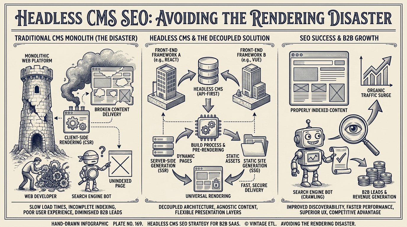 Headless CMS SEO for B2B SaaS: Avoid the Rendering Disaster