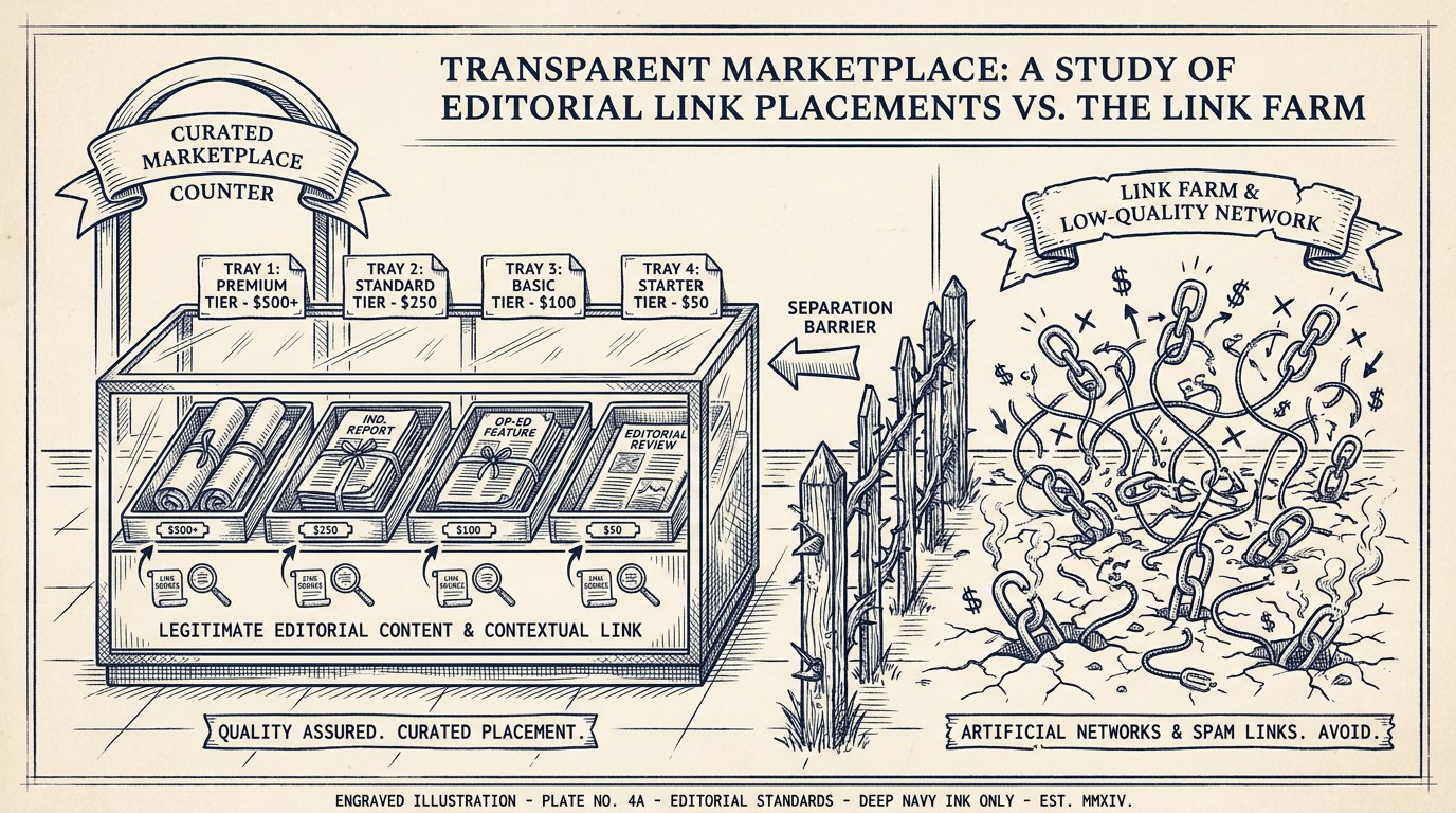 Niche edit services for B2B SaaS: editorial placements, transparent pricing, no farms