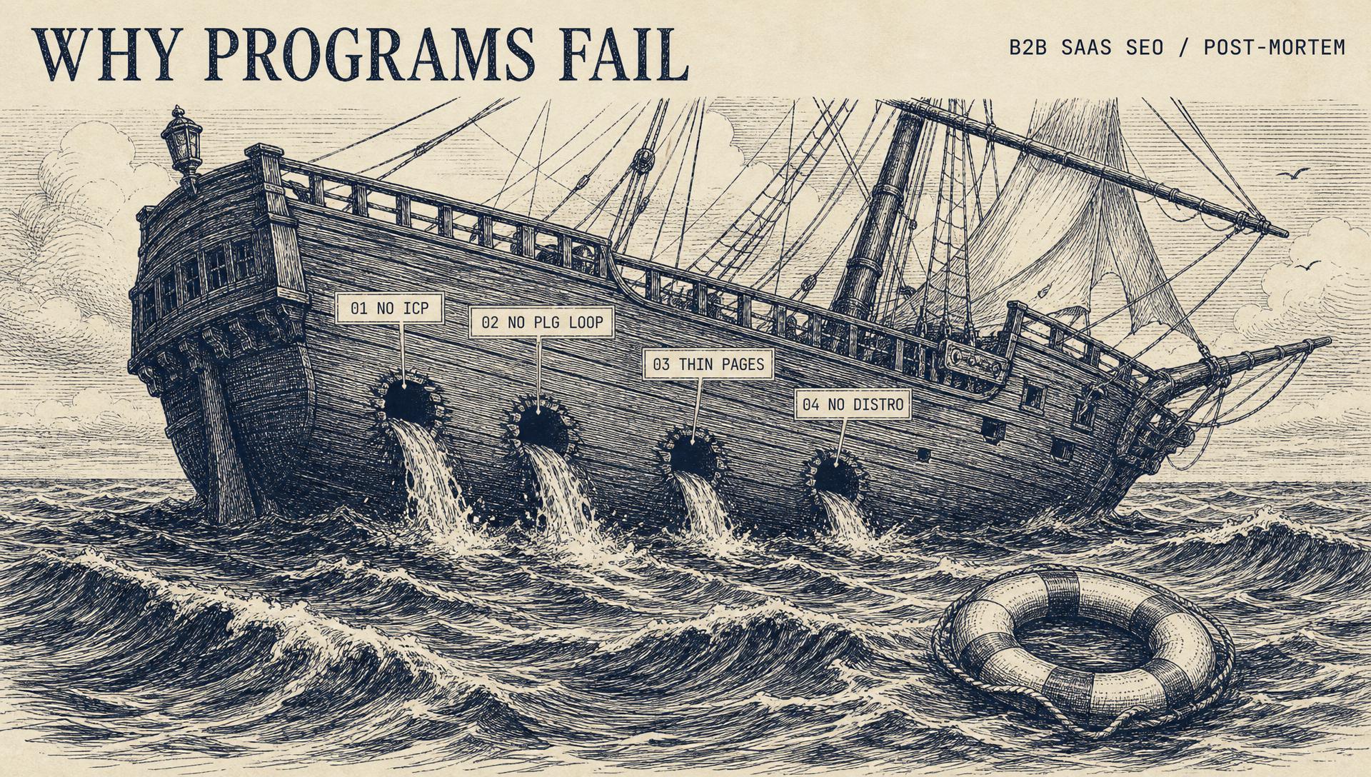 Why most B2B SaaS SEO programs fail